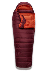 Rab Women's Ascent down bag packed in its stuff sack for travel