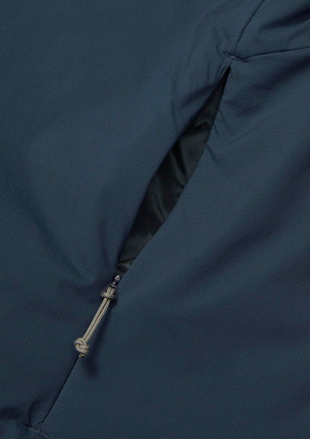 Rab Xenair Alpine Light jacket back view highlights streamlined alpine fit.