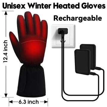 Rabbitroom heated gloves worn on hands with close-up for comfort