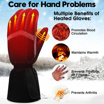 Rabbitroom Heated Gloves touchscreen-friendly index finger for phone use