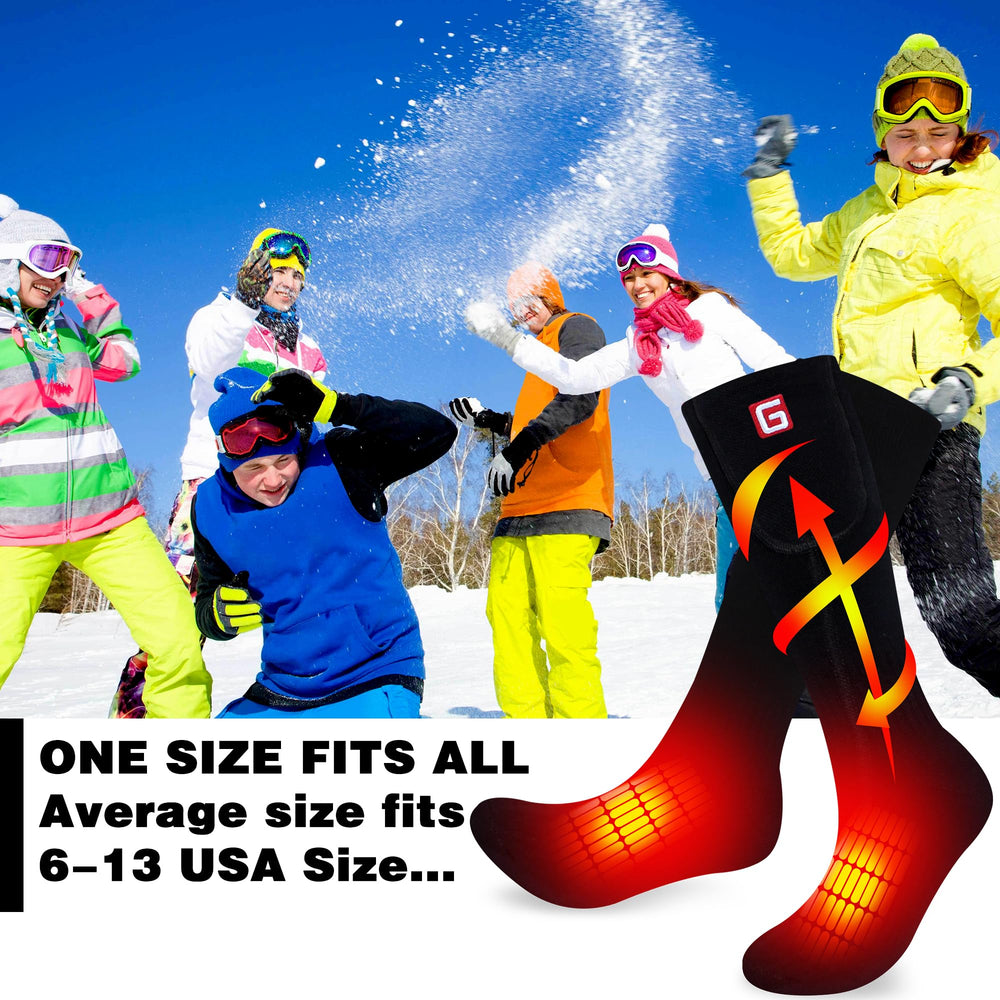 Rabbitroom heated socks arthritis-relief demo highlights warm toes and comfort.