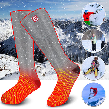 Rabbitroom heated socks come with two rechargeable batteries included.