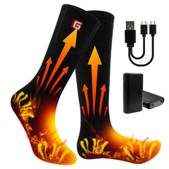 Rabbitroom heated socks packaging box, gift-ready winter warmth.