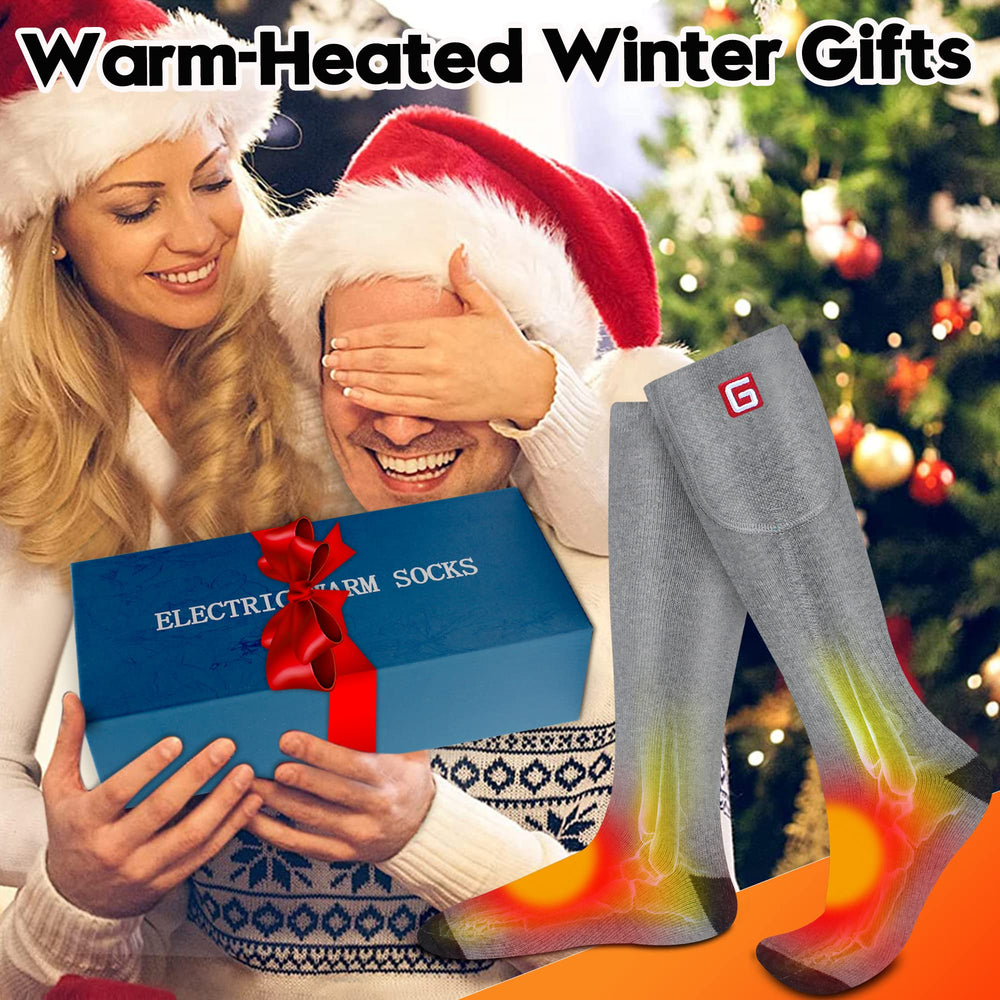 Rabbitroom heated socks designed with premium cotton blend for comfort.