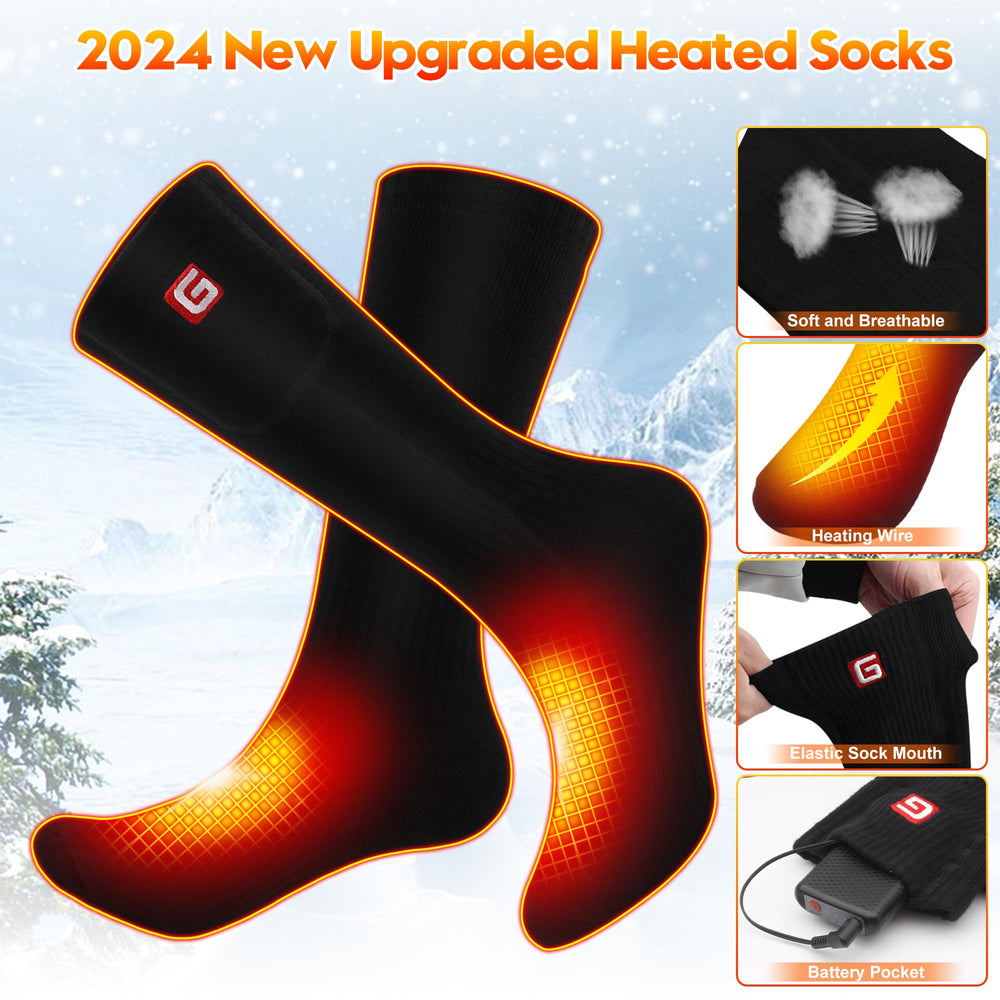 Rabbitroom heated socks washability instructions show care for washing.