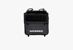RaceFace T3 tailgate pad in black protects two bikes during transport.