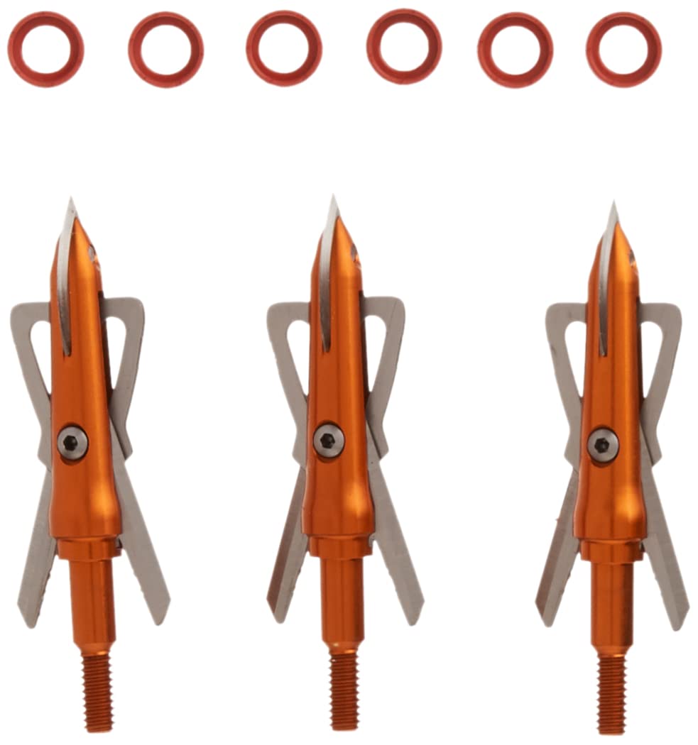Rage Crossbow X broadhead blades deployed in flight for reliable expansion