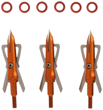 Rage Crossbow X broadhead blades deployed in flight for reliable expansion