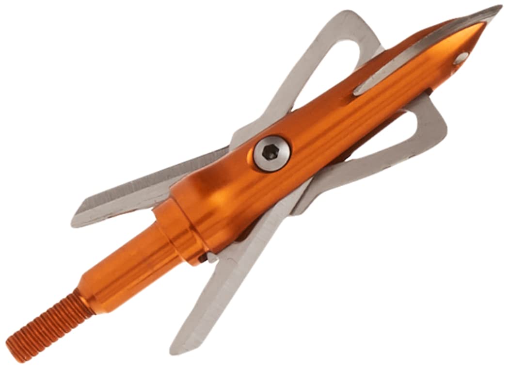 Rage Crossbow X broadhead front view showing 2-inch cutting diameter for field-ready use