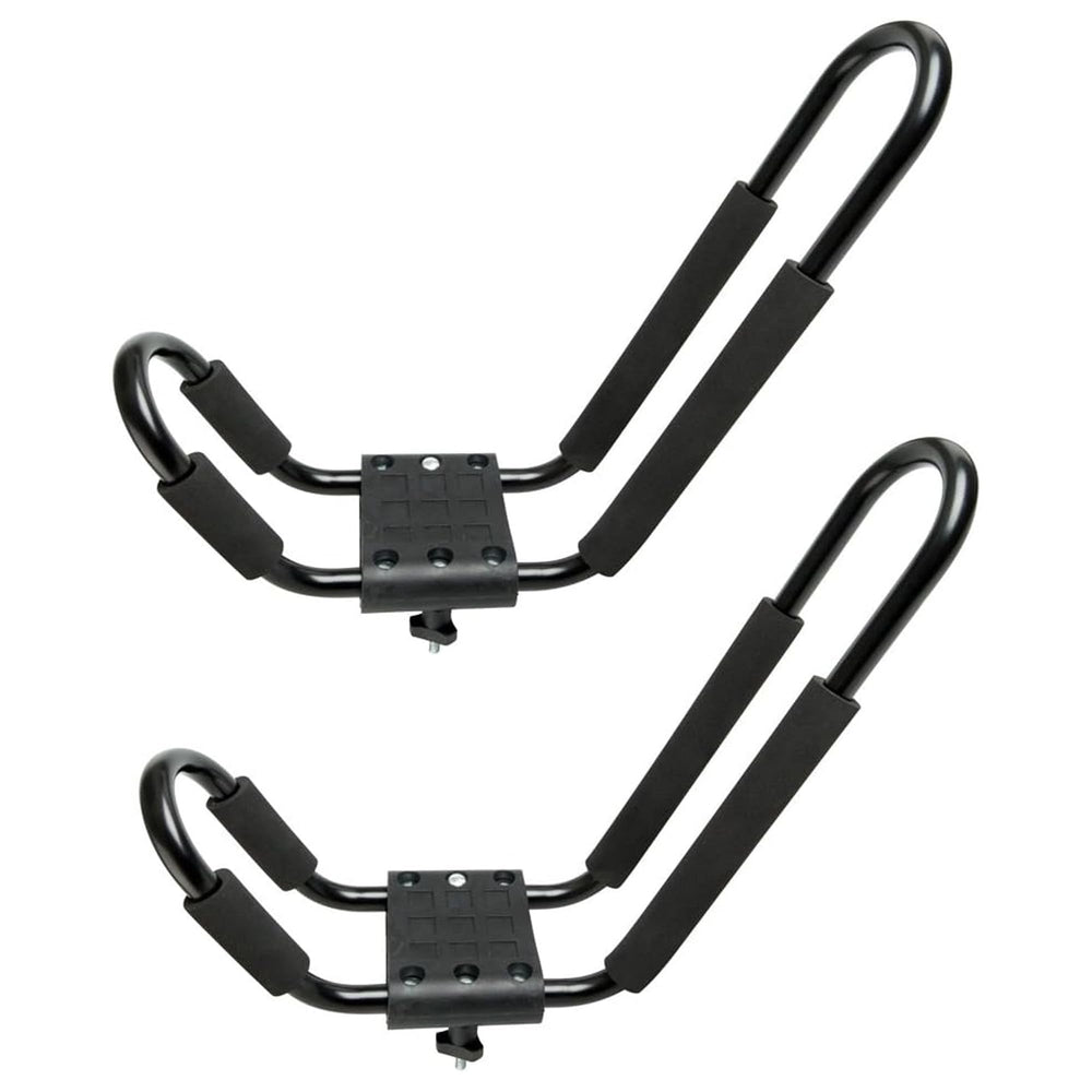 Rage Powersports T-Rack-DLX kayak on roof enables secure transport.