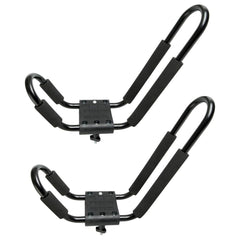 Rage Powersports T-Rack-DLX kayak on roof enables secure transport.
