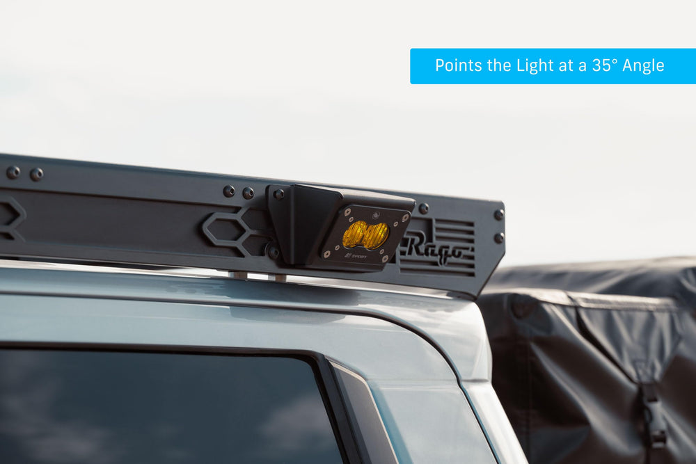Rago Fabrication The Illuminator mounted to MOLLE panel for versatile lighting.