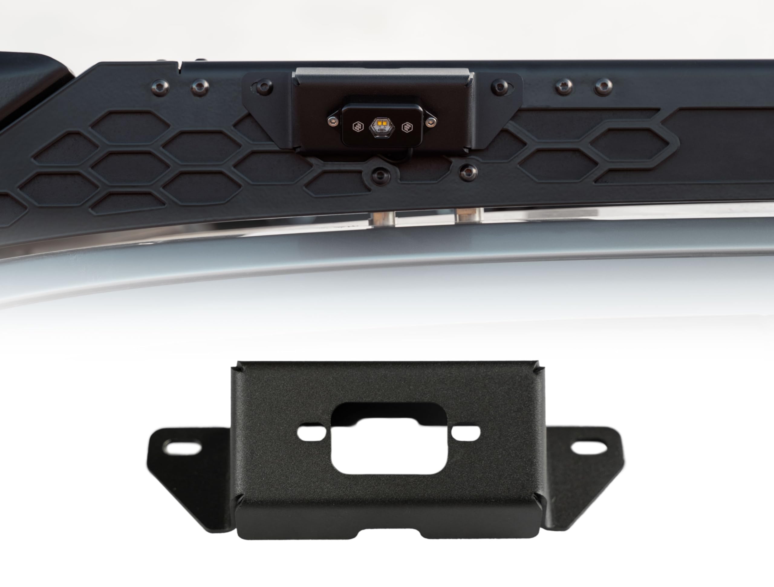 Rago Fabrication The Illuminator mounted on roof rack side for better night visibility during trips