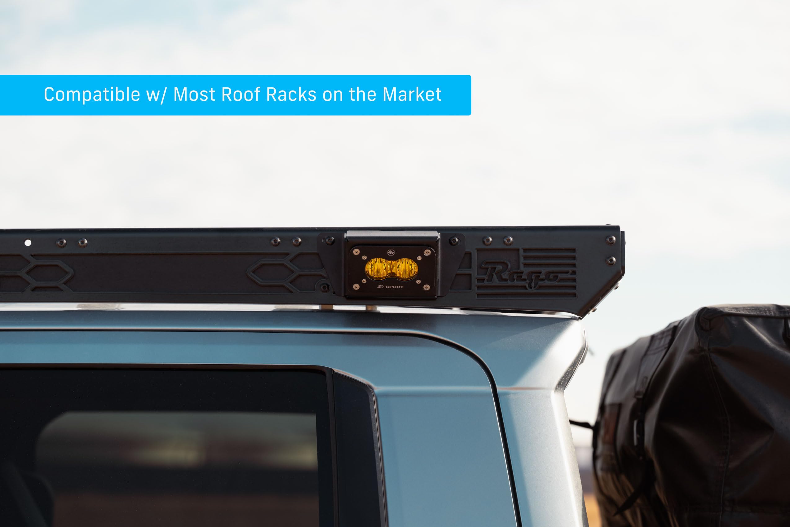 Rago Fabrication The Illuminator satin black finish resists weather and wear.