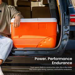 RAHBER 60qt rugged build, BPA-free, durable outdoor companion