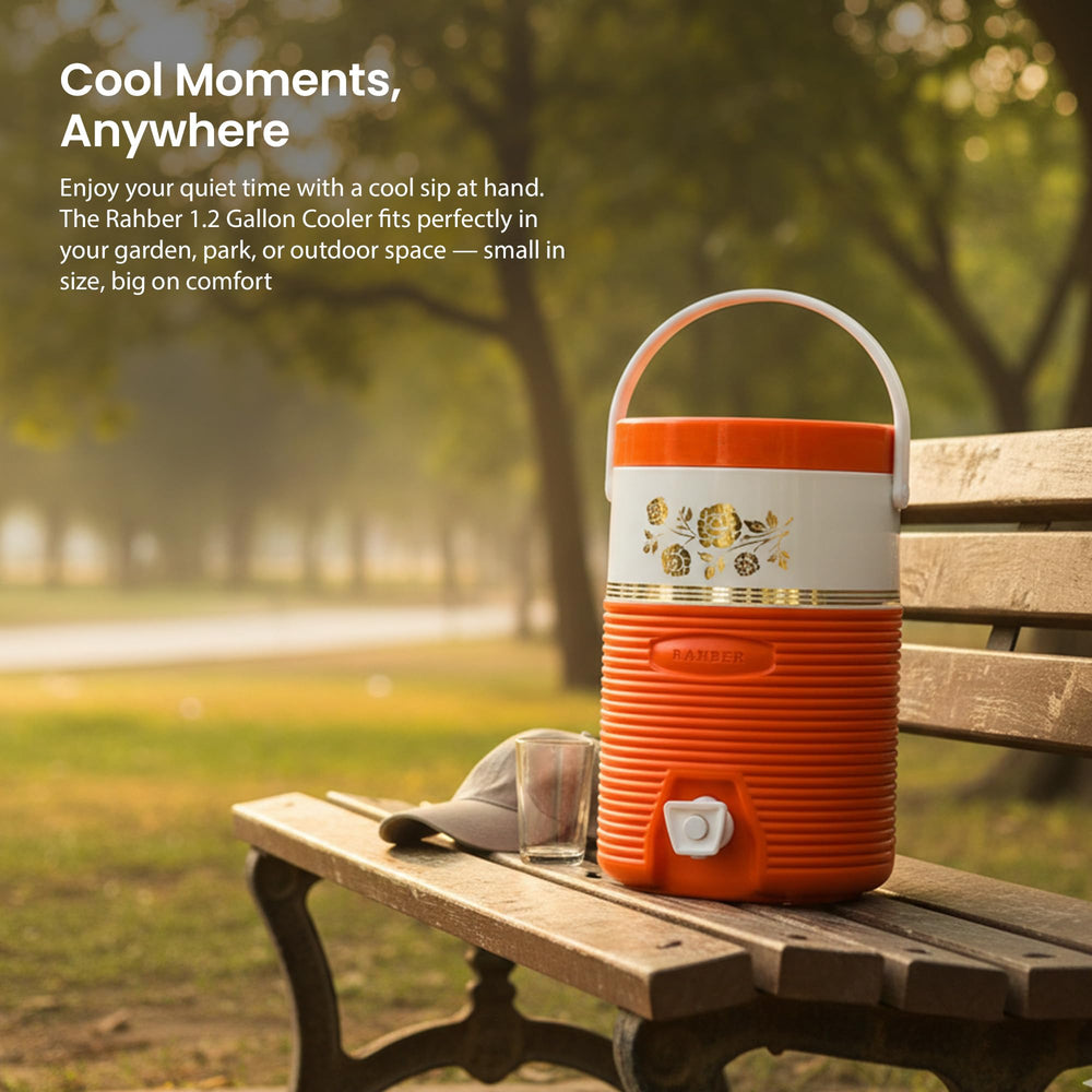 RAHBER durable leak-resistant cooler keeps beverages secure during adventures.