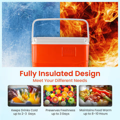 RAHBER small cooler interior keeps items organized and cold during travels