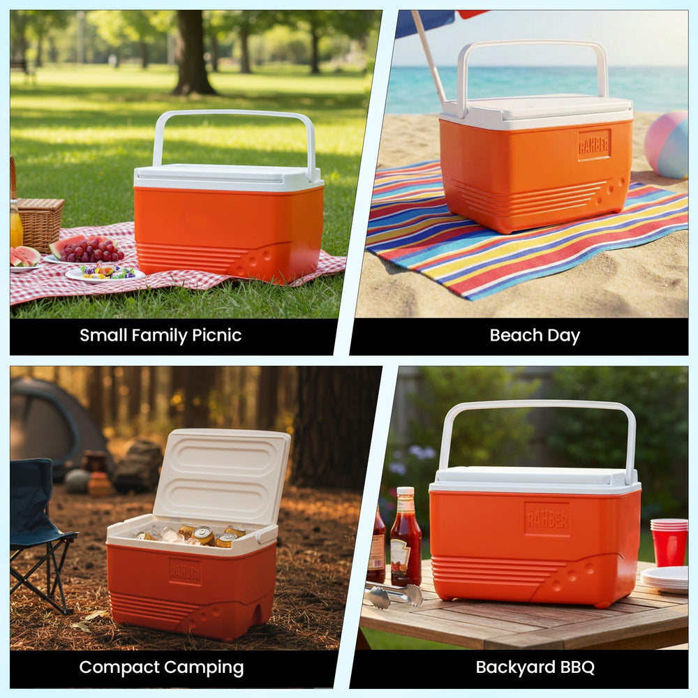 RAHBER small cooler portable design fits in trunks and boats