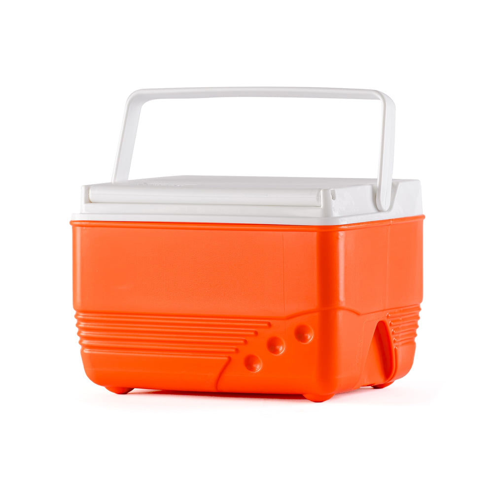 RAHBER small cooler with lid open for quick access on camping trips