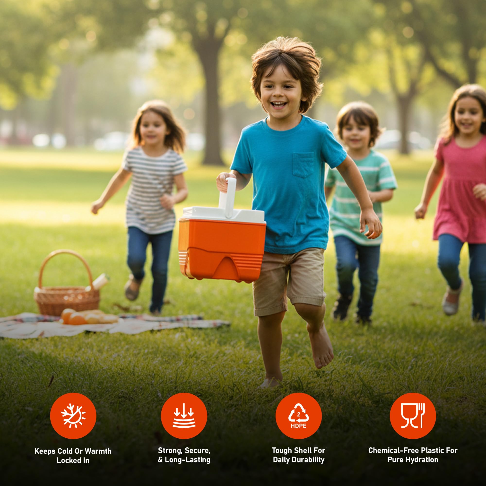 RAHBER small cooler portable design ready for beach or picnics