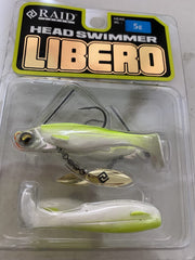 Raid Japan Headswimmer Libero head with brush guard keeps bottom stable in icy conditions.