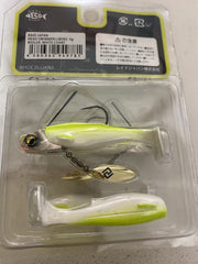 Raid Japan Headswimmer Libero tiny blade action enhances vibration for cold-water bites.