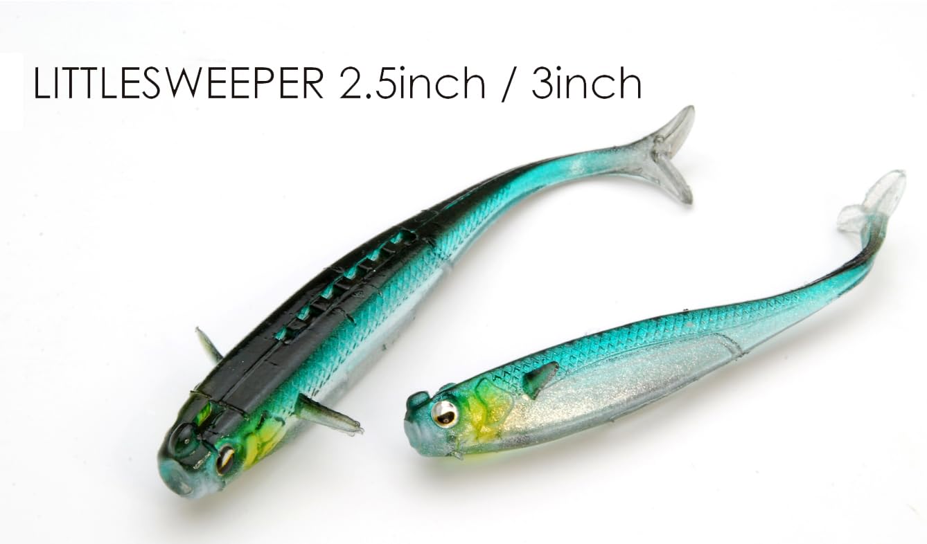 Raid Japan Little Sweeper Fishtail Design highlights subtle motion and baitfish imitation.