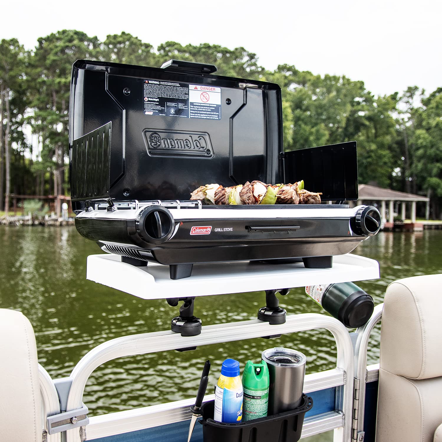 Railblaza Bait Board easy removal for quick cleaning after trips.