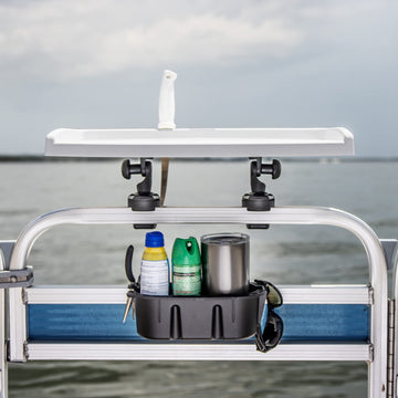 Railblaza Bait Board high sides prevent spills on deck.