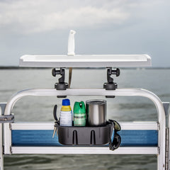 Railblaza Bait Board high sides prevent spills on deck.