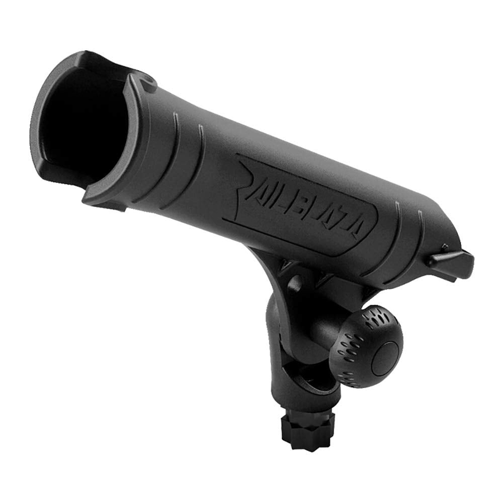 Railblaza Rod Tube Black keeps reels elevated for dry kayak fishing