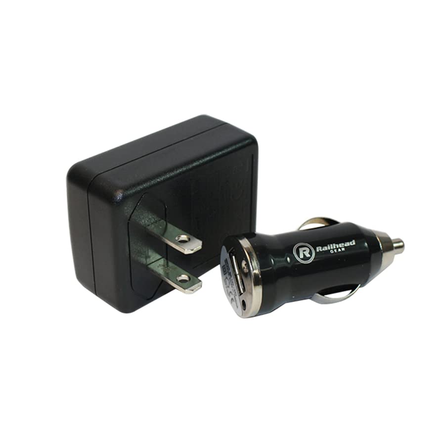 Railhead Gear HL1000R charges via USB wall or car adapter