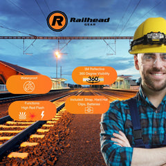 Railhead Gear KE-HL100 headlamp flash mode for emergency visibility