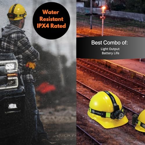 Railhead Gear LED Headlamp motion sensor enables hands-free control.