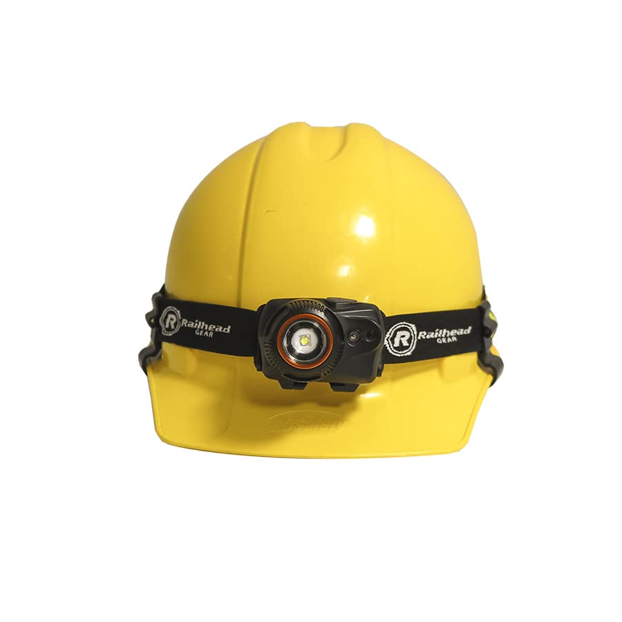 Railhead Gear motion-sensor headlamp enables hands-free use with gloves.
