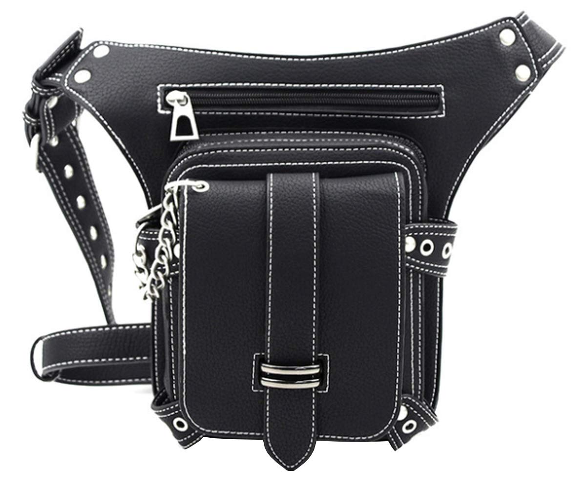 RainboSee Gothic Waist Bag back view demonstrates secure waist fit and low-profile silhouette