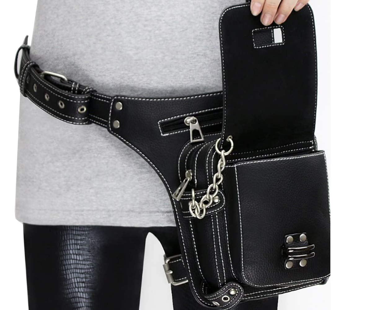 RainboSee Gothic Waist Bag packaged with strap and satisfaction guarantee