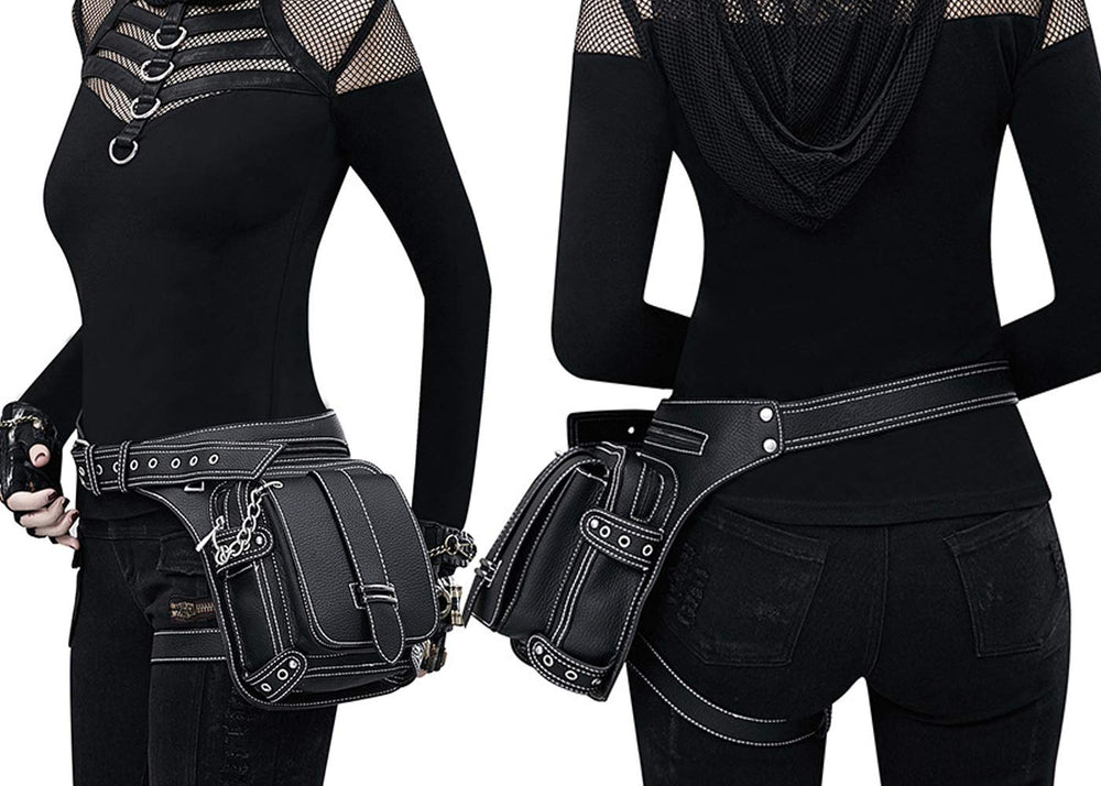 RainboSee Gothic Waist Bag strap-removal showcases customizable carry options
