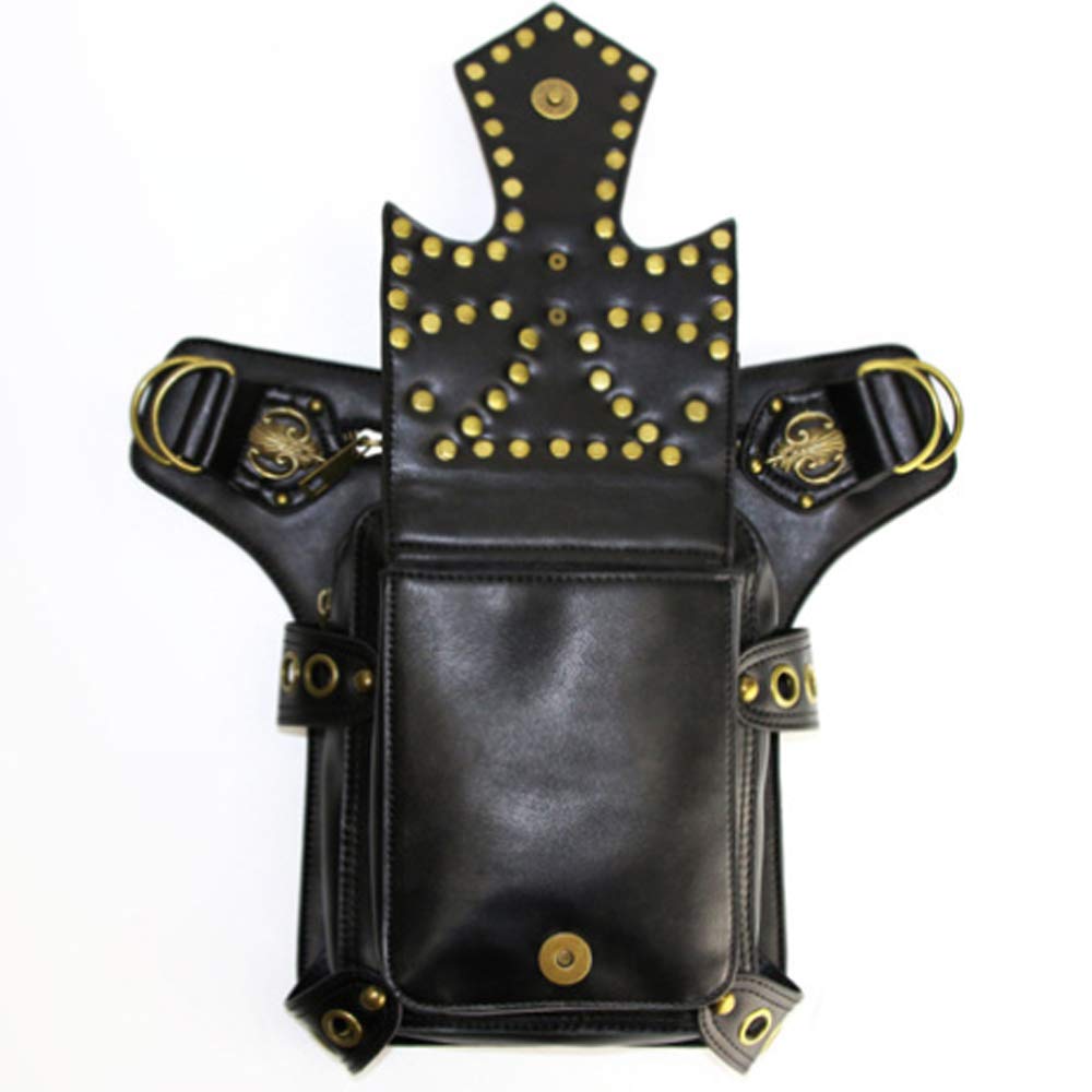 RainboSee Gothic Drop Leg Bag worn on leg for secure hands-free hiking or cycling.