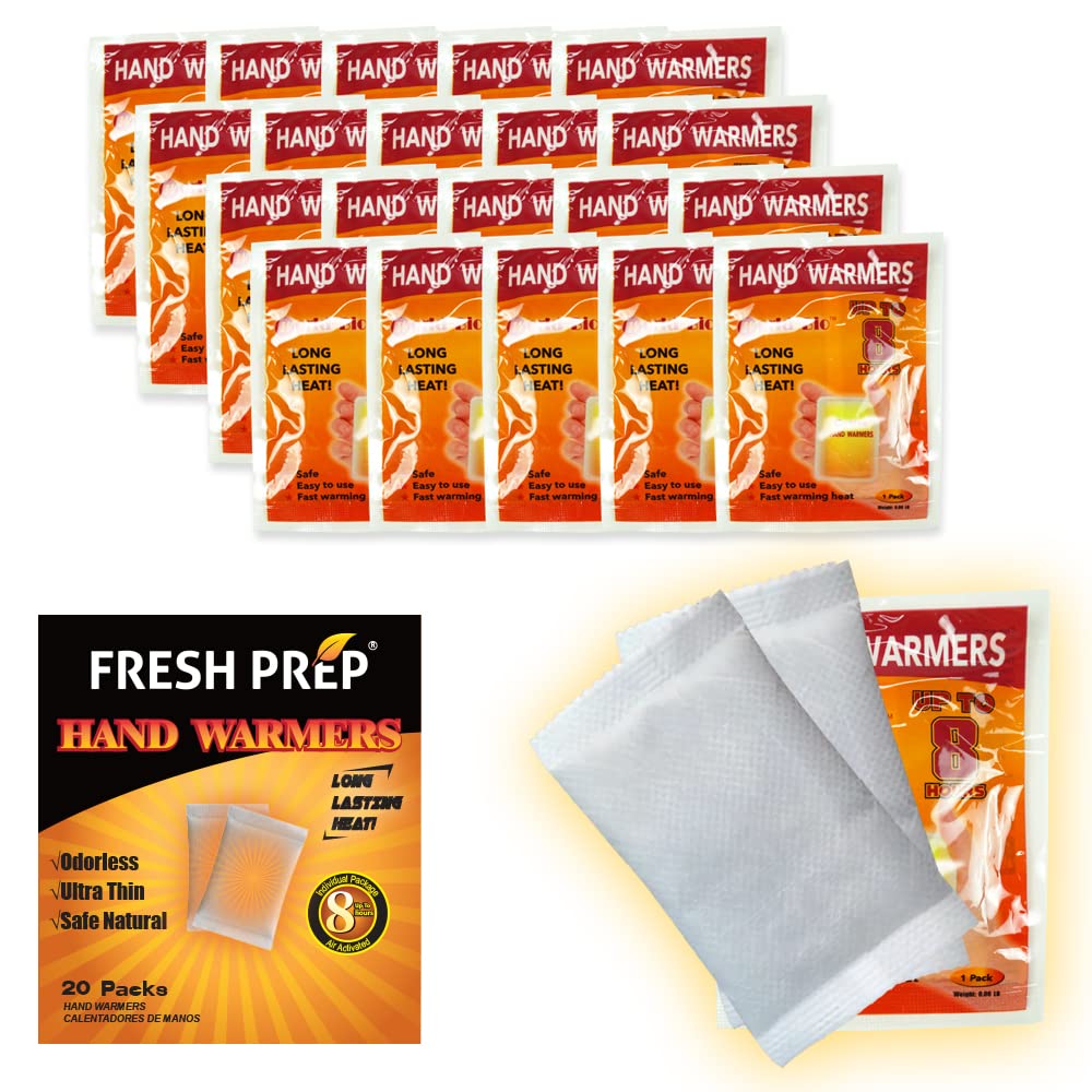 Rainbow Hand Warmers package open, 20-pack for on the go warmth