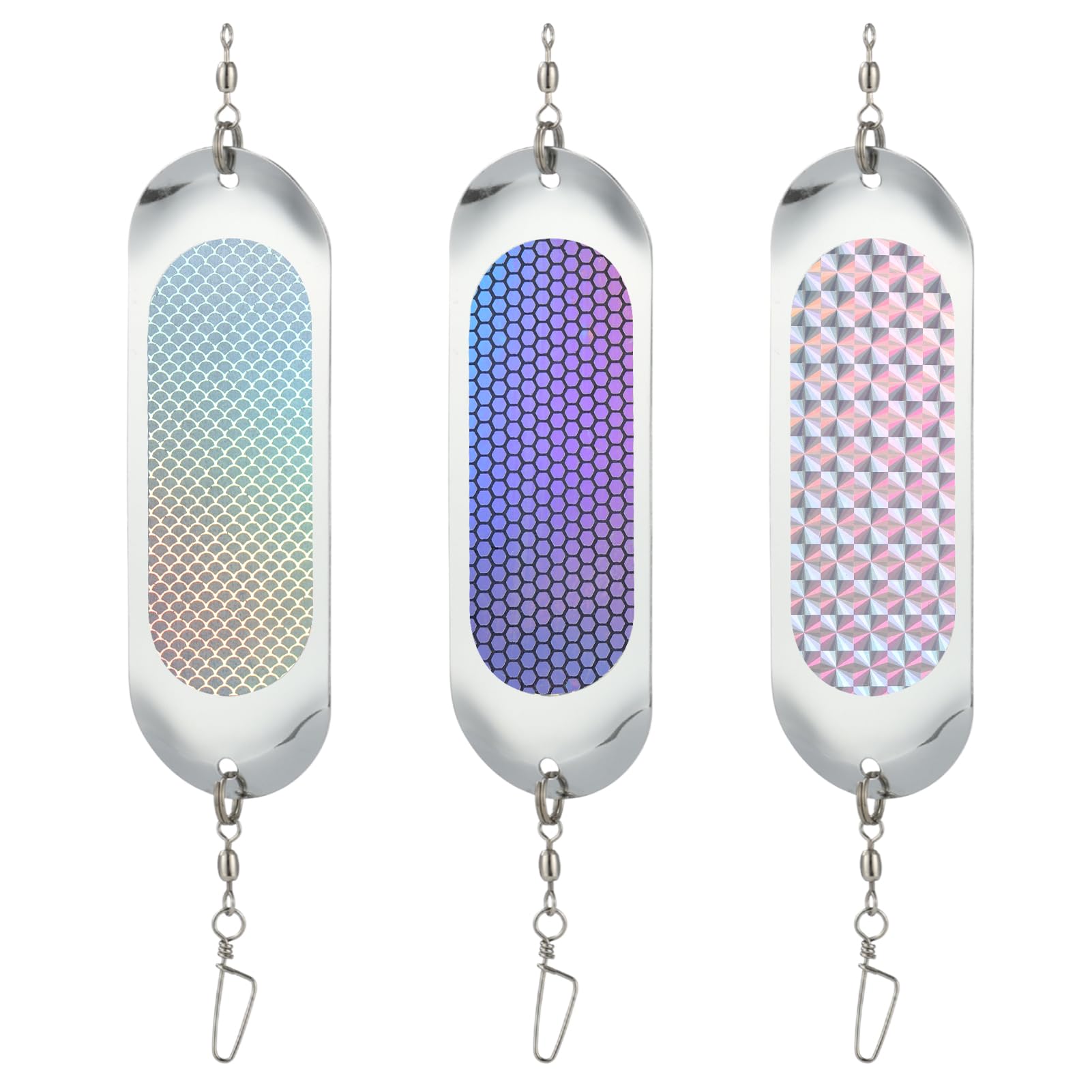 Rainmae Kokanee Dodger Flashers chrome 4.5 inch - front view