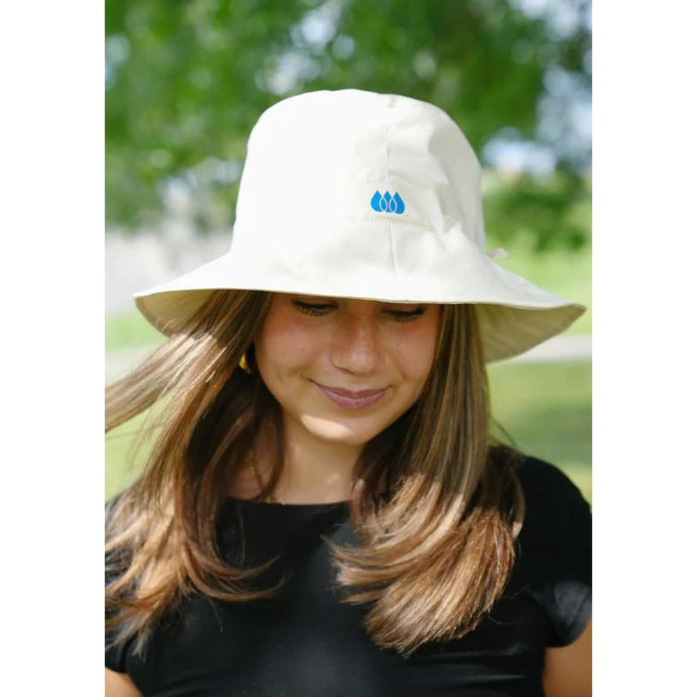 Rainraps Rain Cap with waterproof wide brim, ideal for hiking, beach and garden adventures