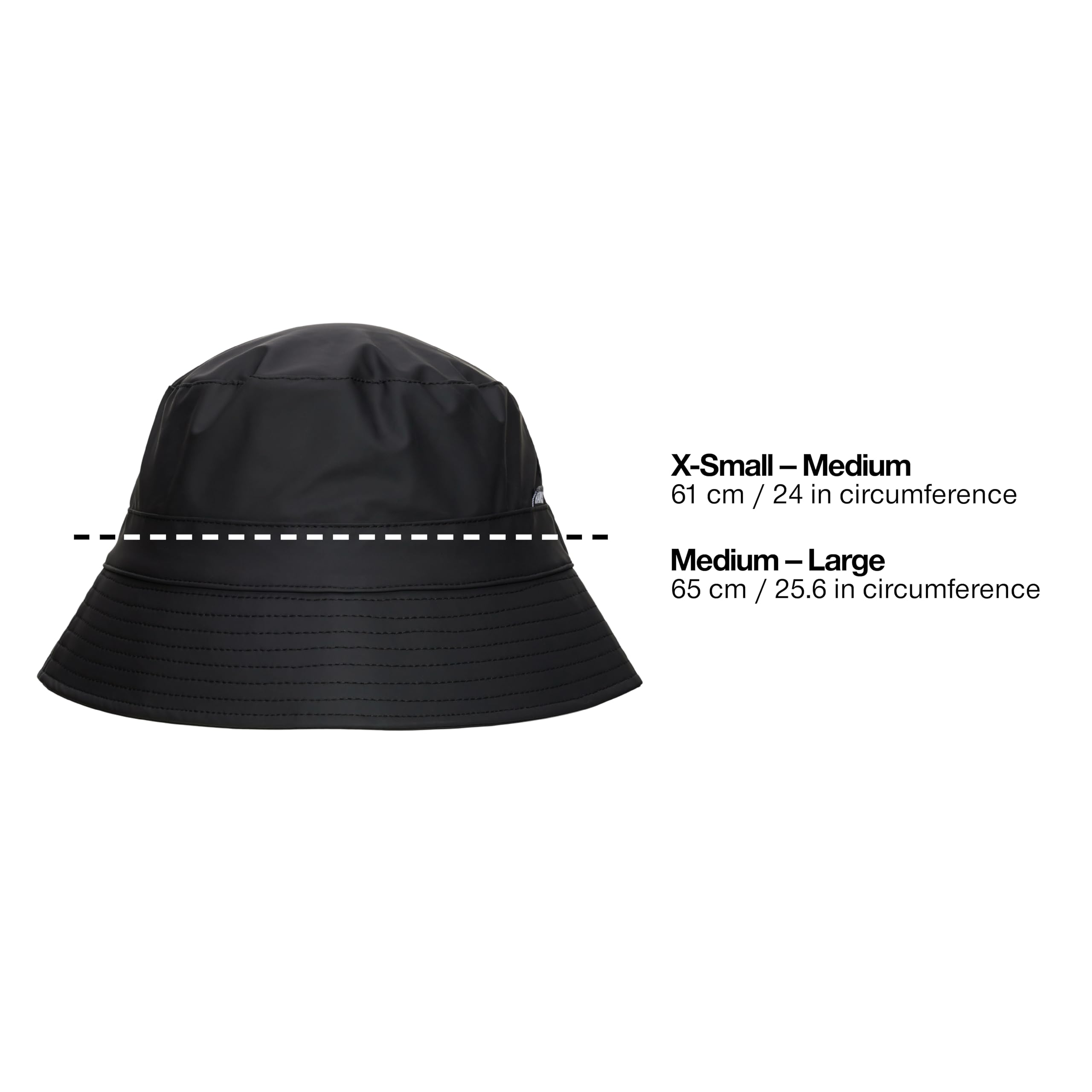 RAINS bucket hat features a 2-year warranty and easy care guidance
