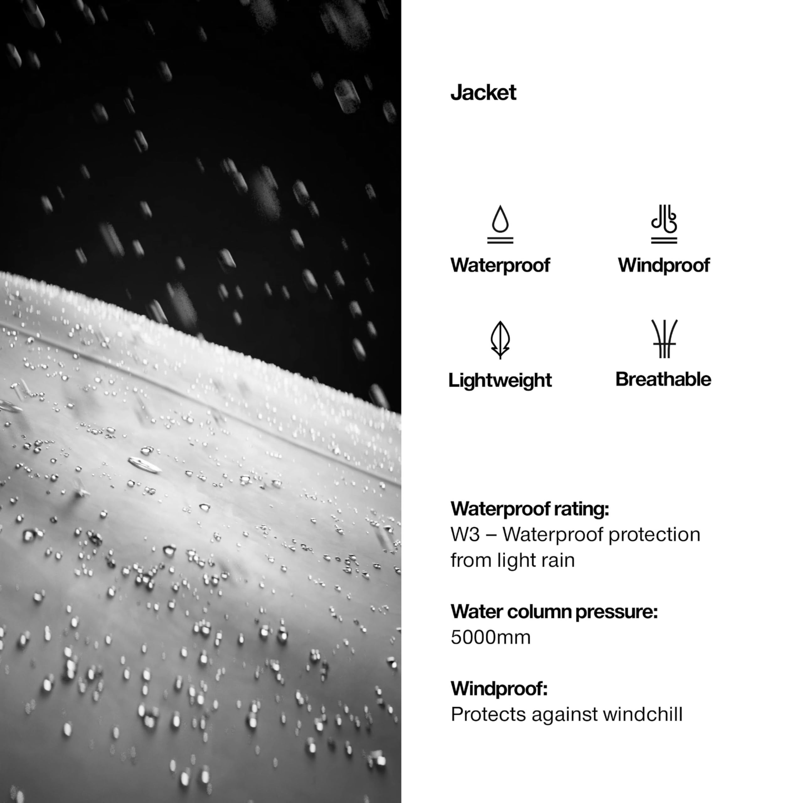 RAINS jacket underarm vents: keeps airflow steady for comfort in varying conditions