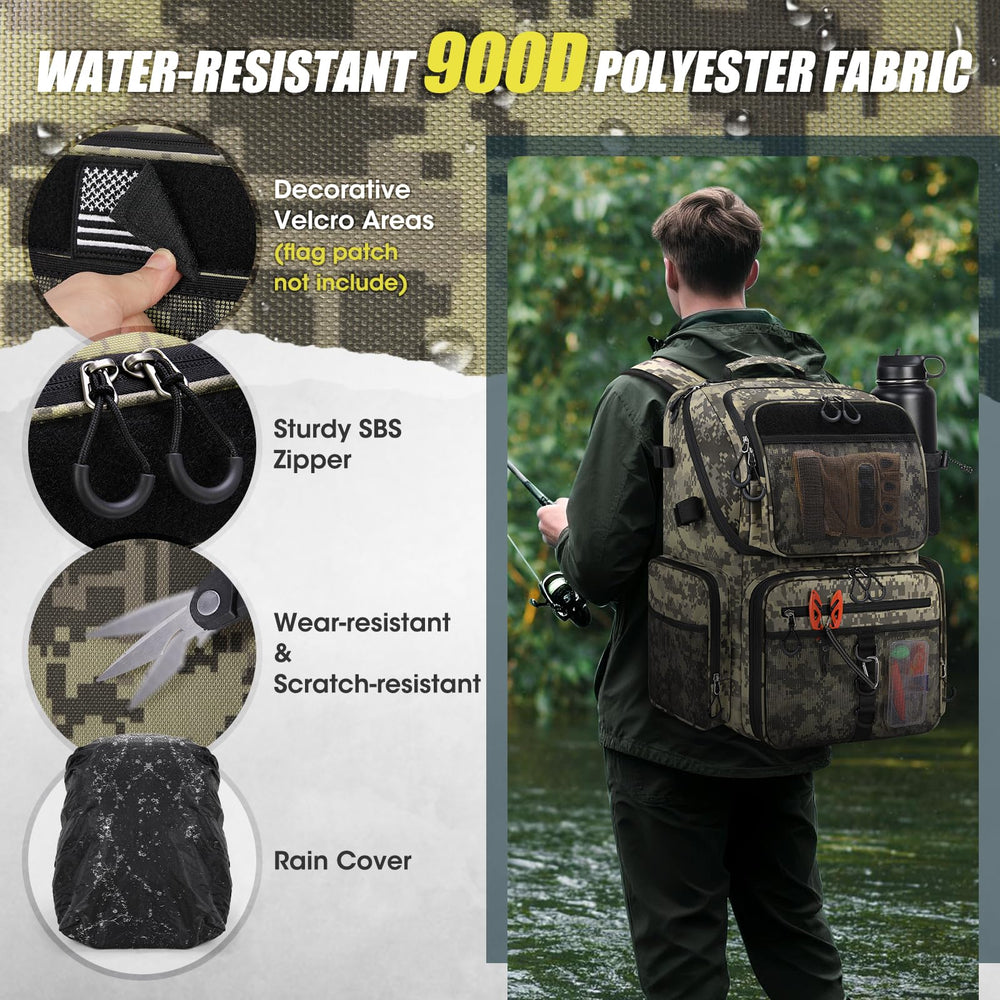 RAINSMORE ergonomic shoulder straps reduce pressure for all-day comfort.