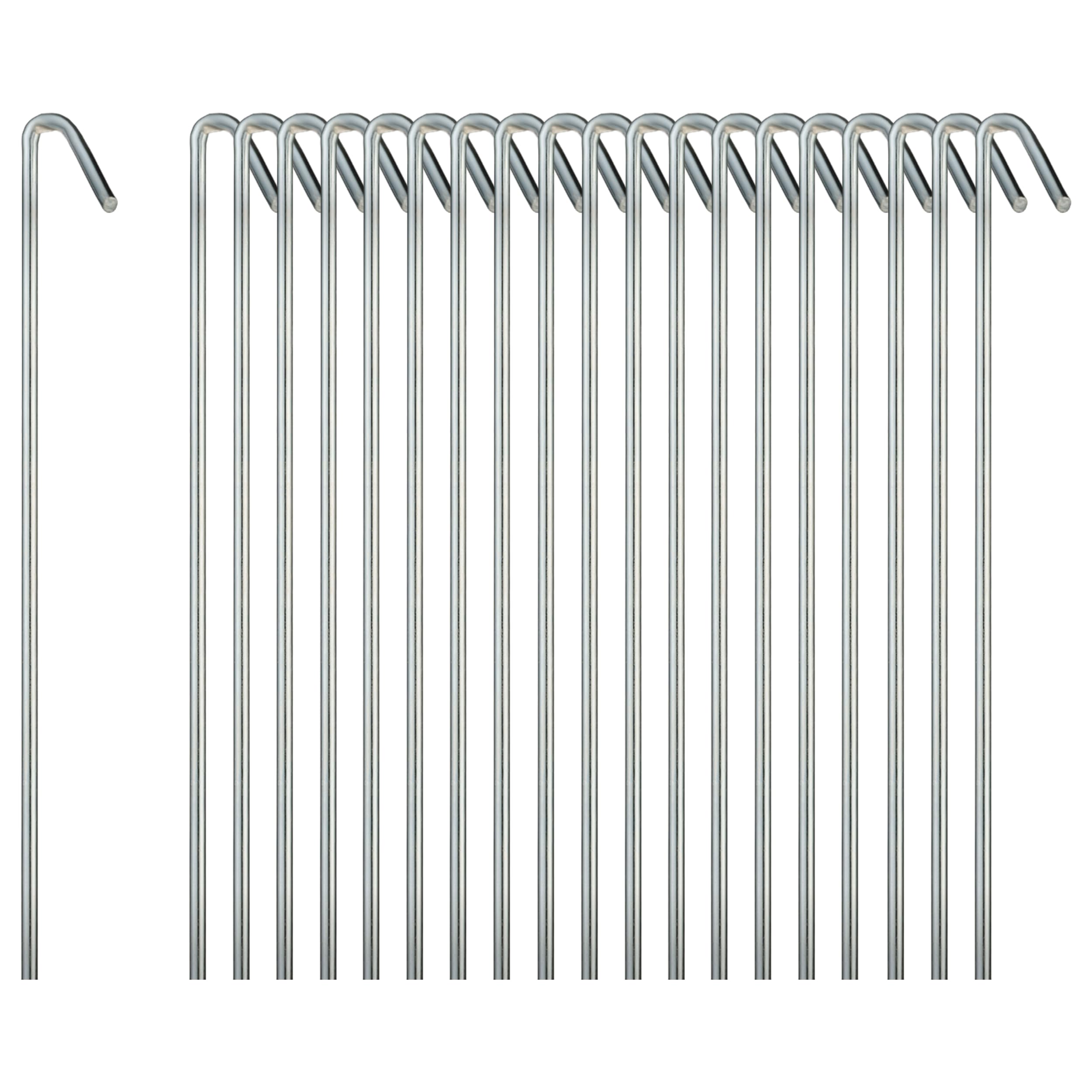 Ram-Pro tent stakes heavy-duty metal for secure outdoor anchoring.