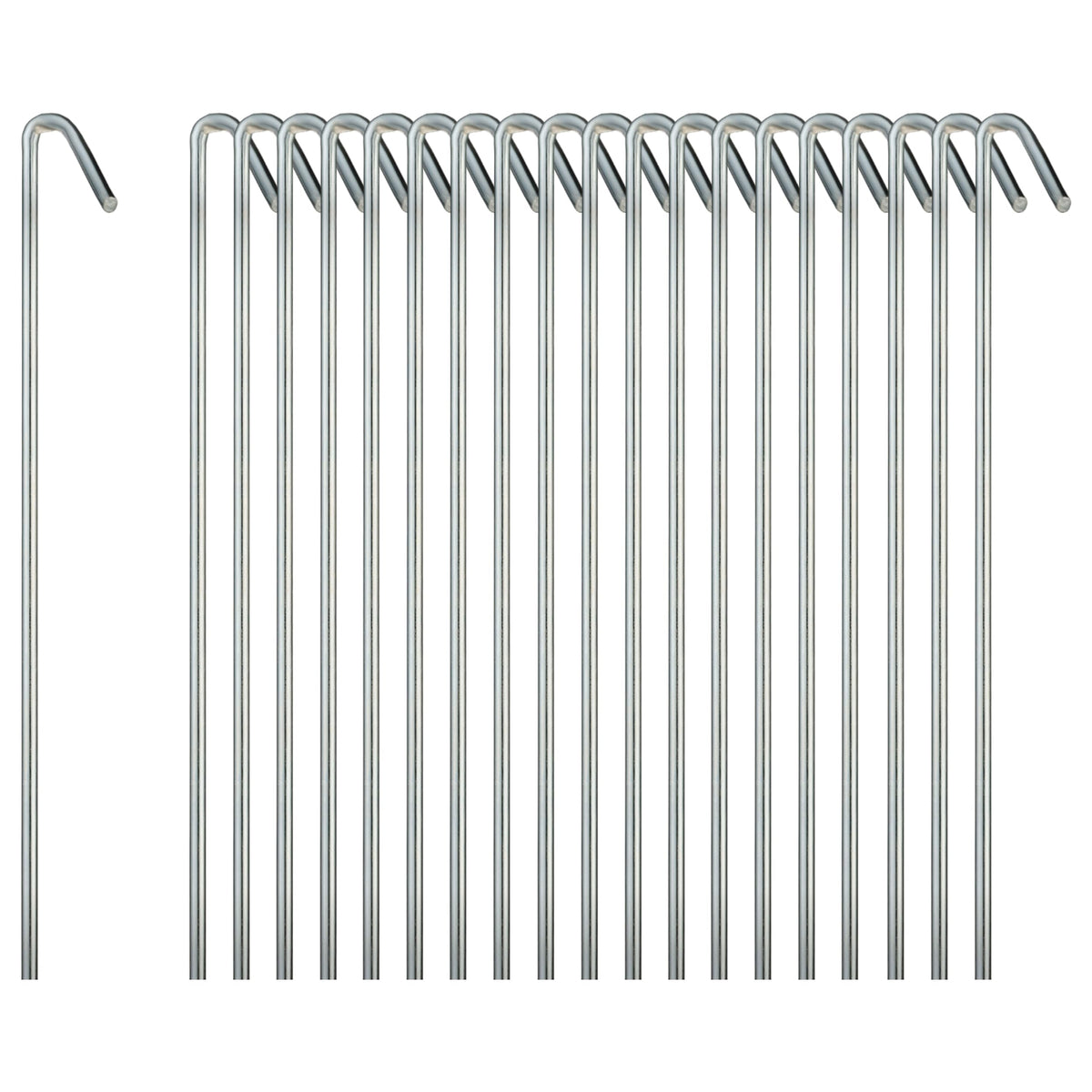 Ram-Pro tent stakes heavy-duty metal for secure outdoor anchoring.