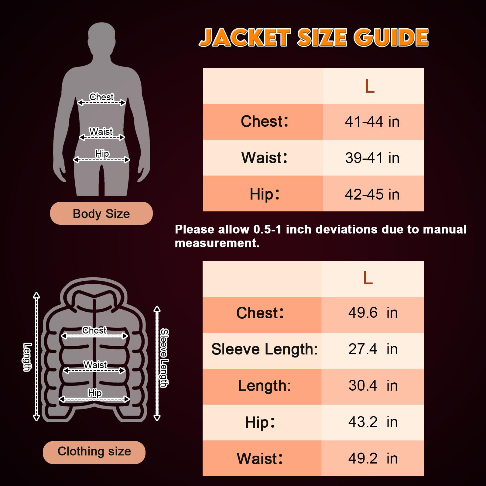Ramarmro heated jacket 4-zone control with independent zones for personalized comfort.