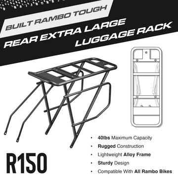 Rambo Bike Rack attachment demonstrates quick, tool-free installation.