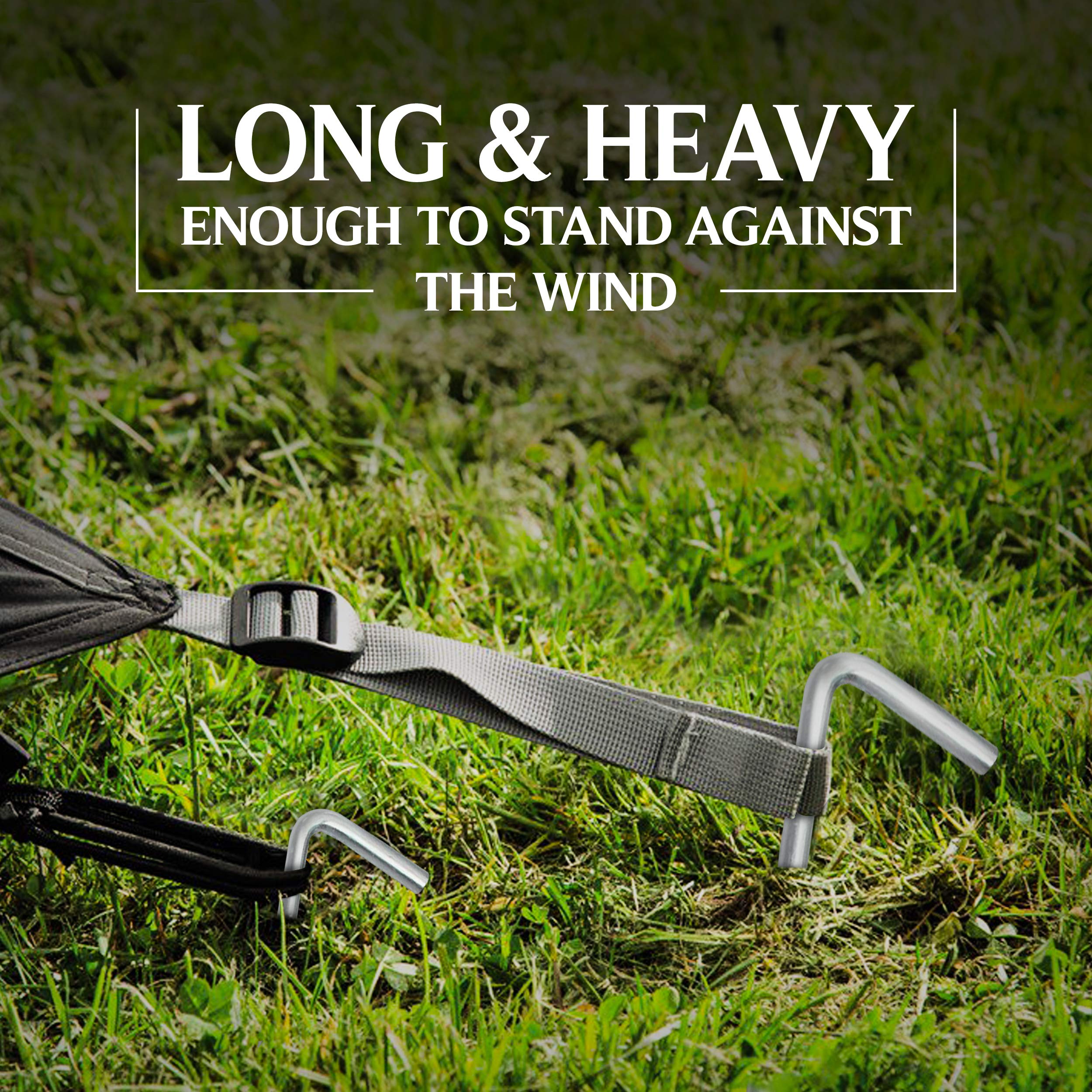 Ram-Pro garden stakes multiuse design supports plants and fabrics.